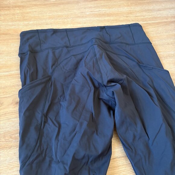 Lululemon Athletic Fast And Free HR Tight Yoga Pants 28” Black Women’s Sz 16 - Picture 5 of 11